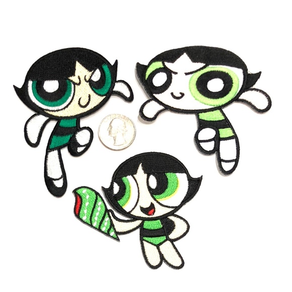 Powerpuff Girls Buttercup Figure Embroidered Patch Powerpuff Girls Buttercup Figure Embroidered Patch